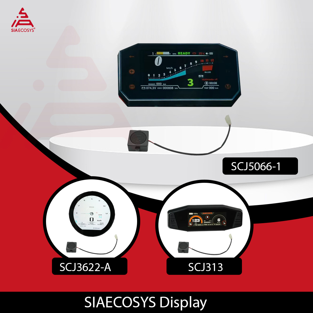 Kelly Kls7230S Controller - SiAECOSYS Elektromotorrad-Tachometer SCJ5066-1 SCJ313 SCJ3622-A mit